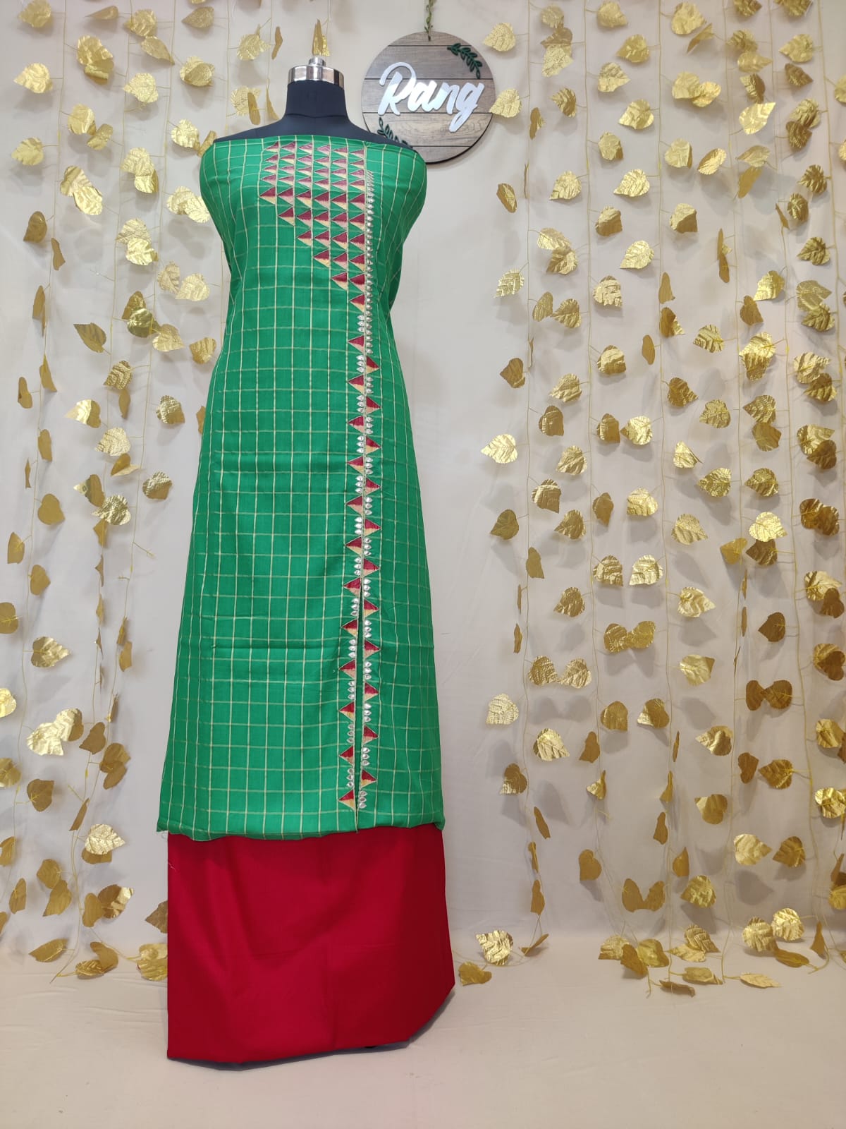 Emerald Green Pure Cotton Suit